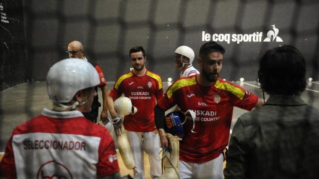 Cosme Agirre y Rubén Bailo, tras ganar a México.