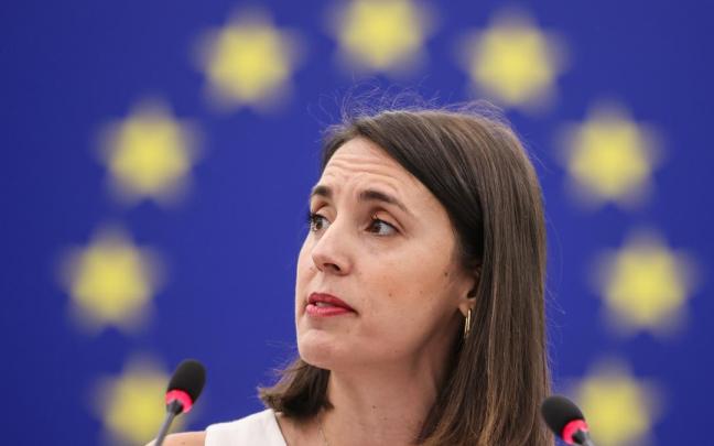 Irene Montero en el Parlamento Europeo, en una imagen de archivo.
