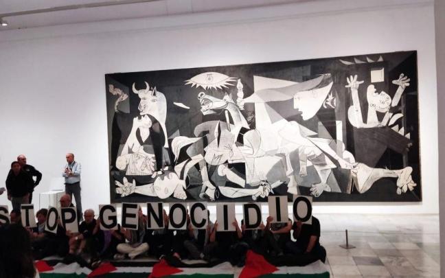 Marea Palestina ha protesta este domingo frente al cuadro