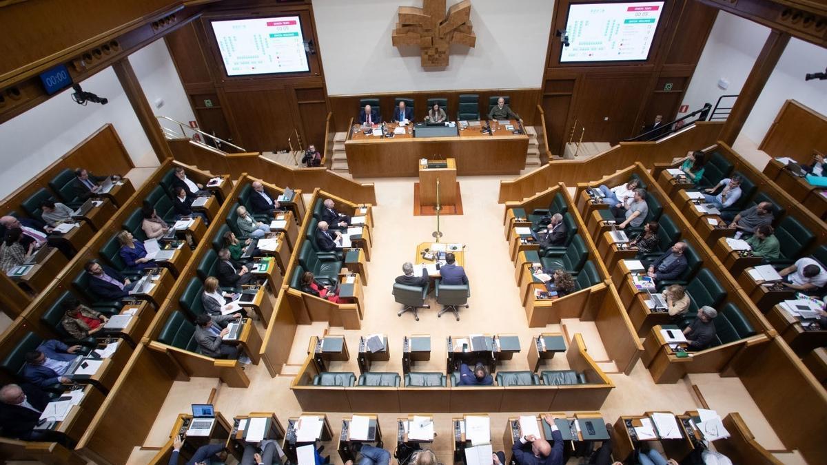 Pleno del Parlamento Vasco.