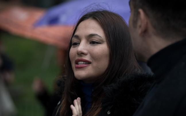 Elisa Mouliáa, en una comparecencia ante los medios.
