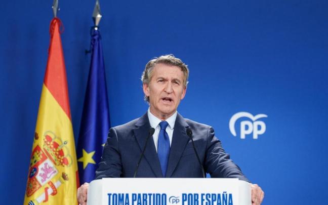 El líder del PP, Alberto Núñez Feijóo