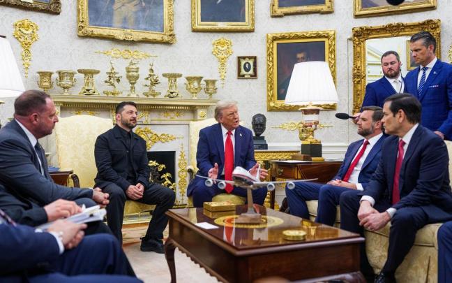 Reunión entre Trump y Zelenski en Washington.