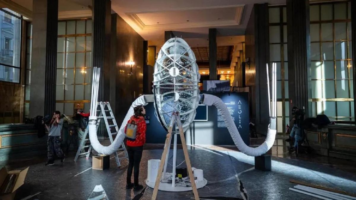 Exposición 'Aeolia' en el Instituto Cervantes.