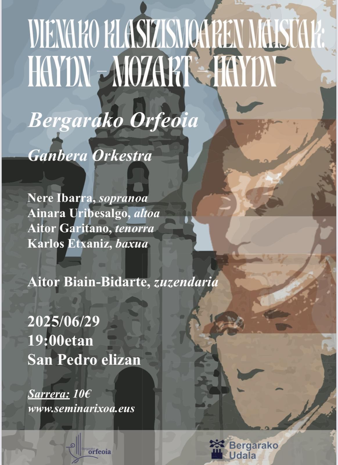 Cartel que anuncia el concierto.