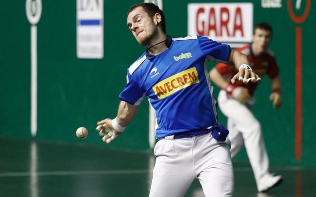 Unai Laso, en su regreso a las canchas este miércoles en Tolosa.