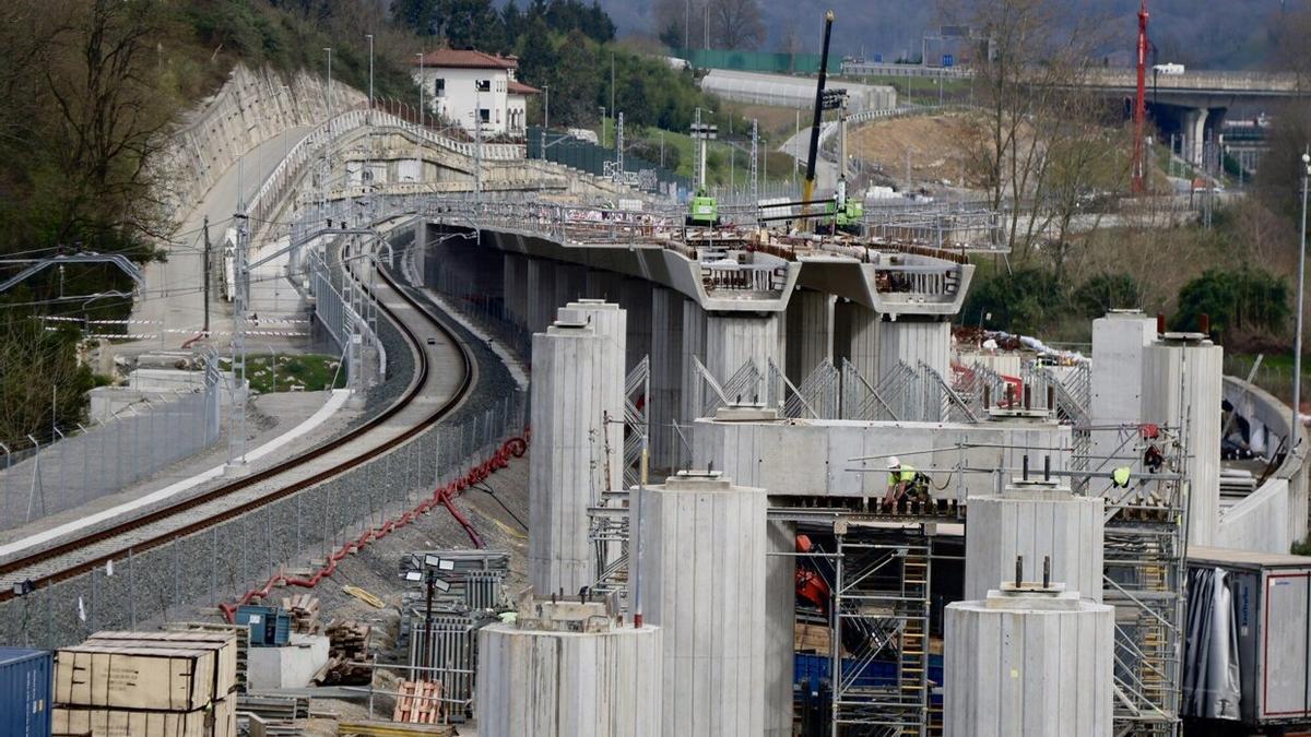 Visita a las obras del TAV entre Hernani y Astigarraga