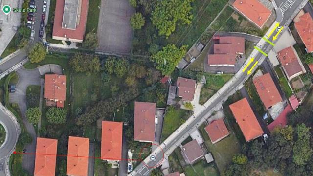 Plano en el que se muestra la zona de intervención