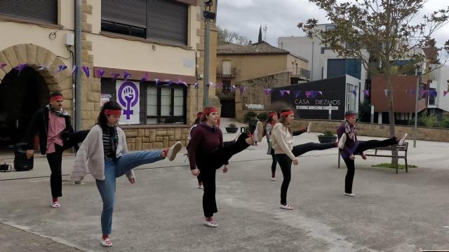 Acto del 8M de Rioja Alavesa el año pasado en Eskuernaga o Villabuena de Álava