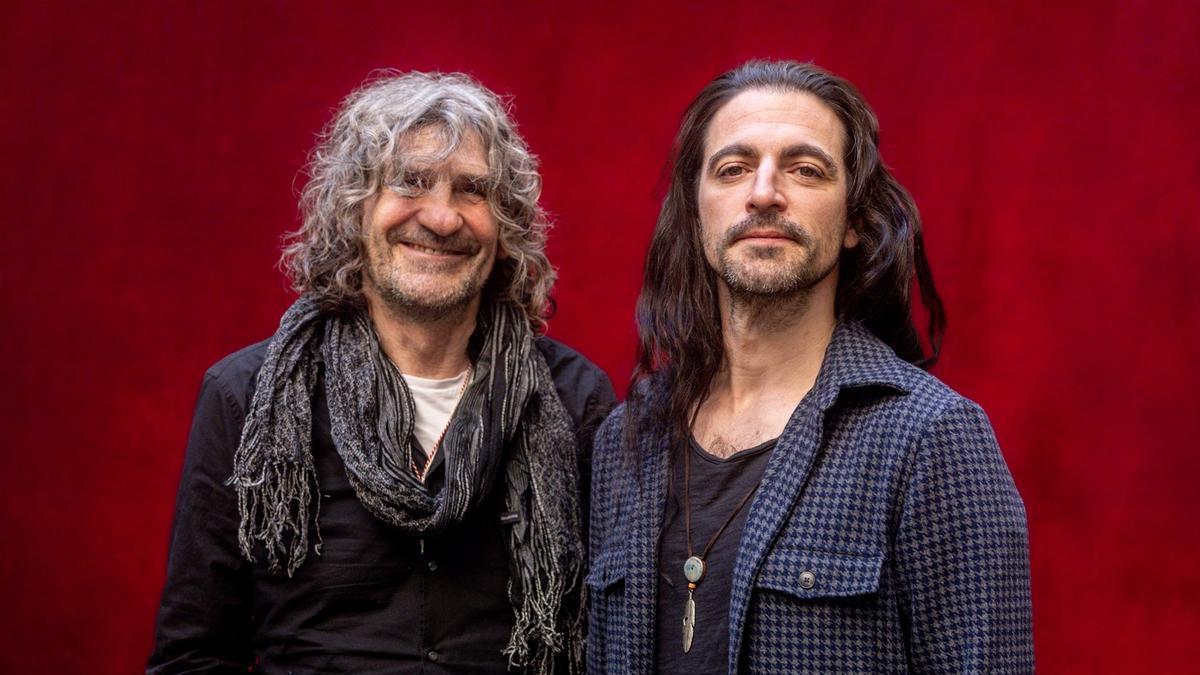 Los miembros del grupo musical Rebrote, el músico Iñaki Antón ’Uoho’ y el cantante Jaime Moreno.