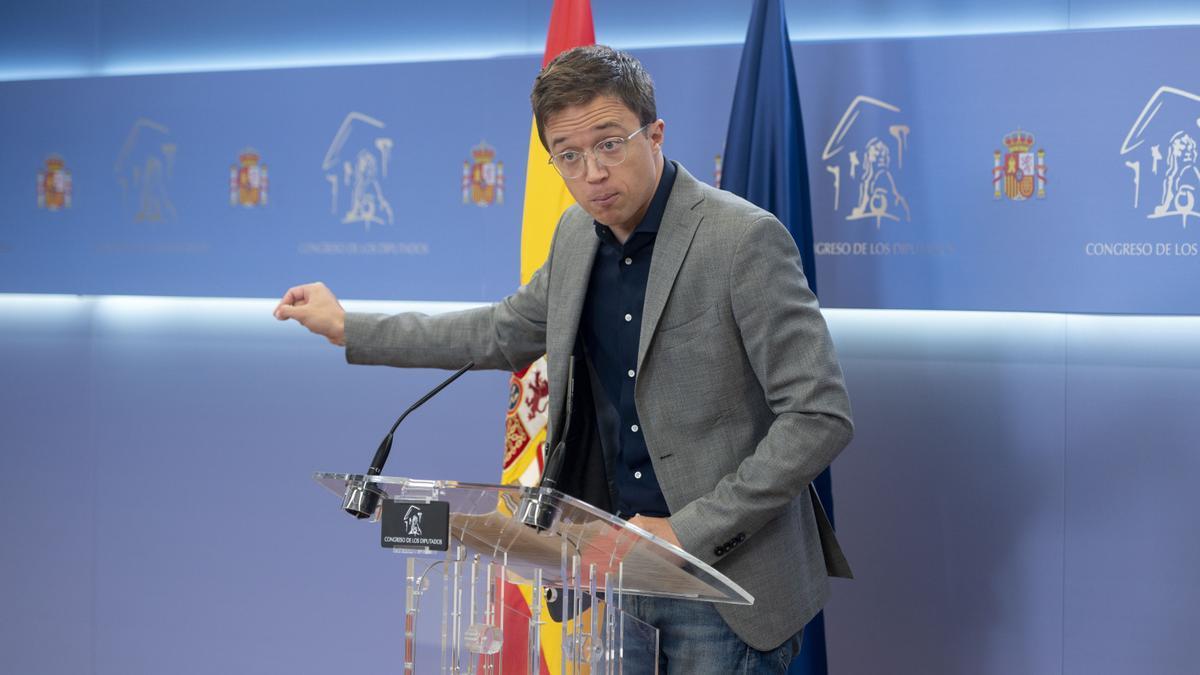 El diputado de Sumar Iñigo Errejón