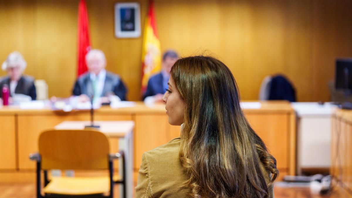 La líder del grupo de extrema derecha Bastión frontal, María Isabel Medina Peralta