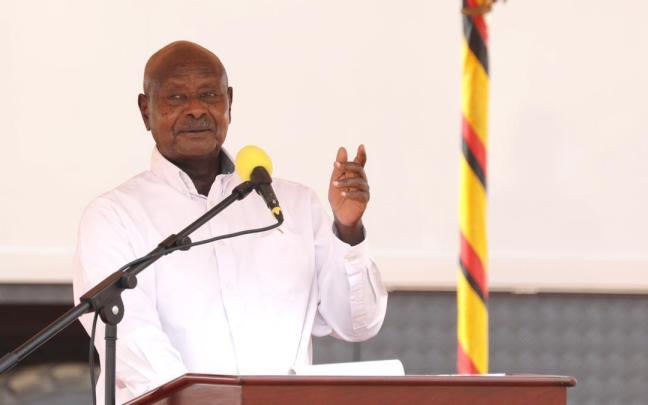 Yoweri Museveni, presidente de Uganda. Yoweri Museveni, presidente de Uganda.