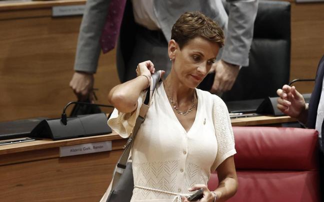 La candidata socialista María Chivite en el Parlamento foral. La candidata socialista María Chivite en el Parlamento foral.