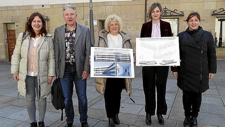 Presentación del ‘Eco cohousing’ o vivienda colaborativa. | FOTO: A.D.