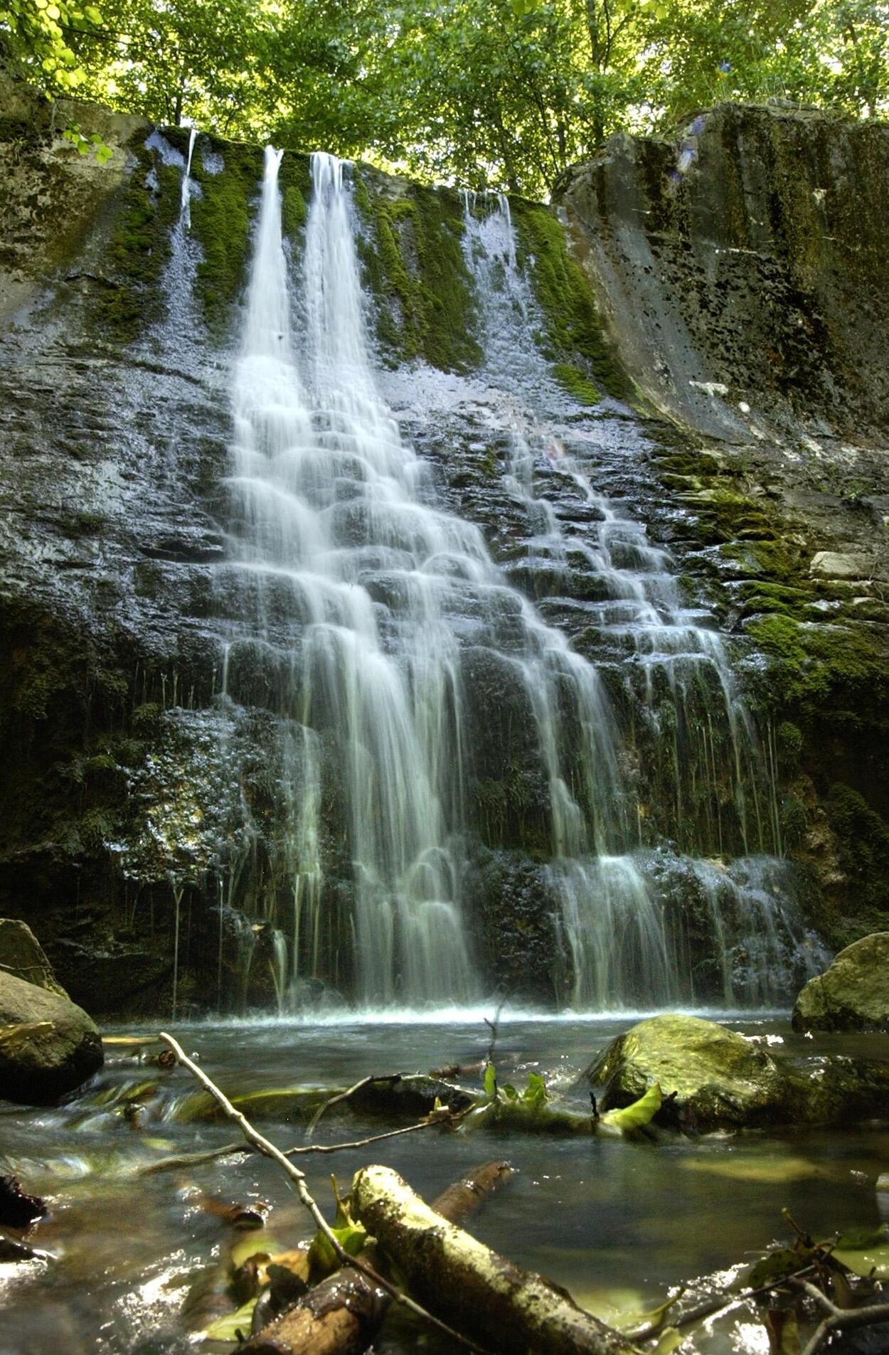La cascada de Bolintxu, en Bizkaia.