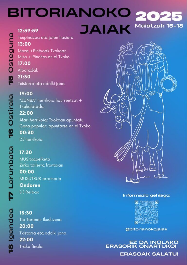 Programa de fiestas de Bitoriano