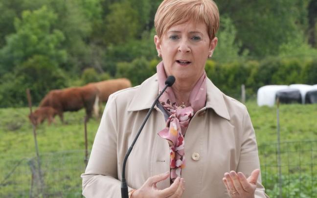 Arantxa Tapia, este lunes en Hondarribia.