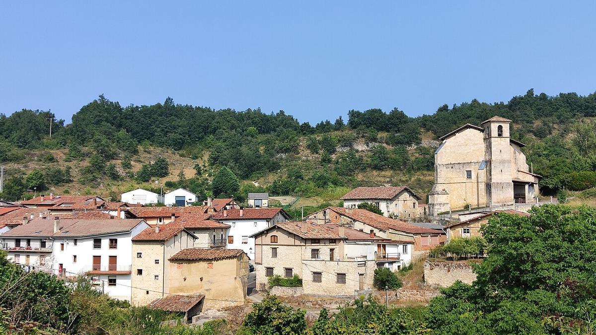 Panorámica de Korres, en Arraia-Maeztu