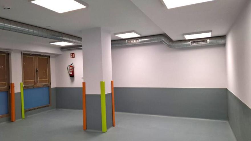Vista del interior de la nueva haurreskola que se ha acondicionado en Blas Etxeberria.