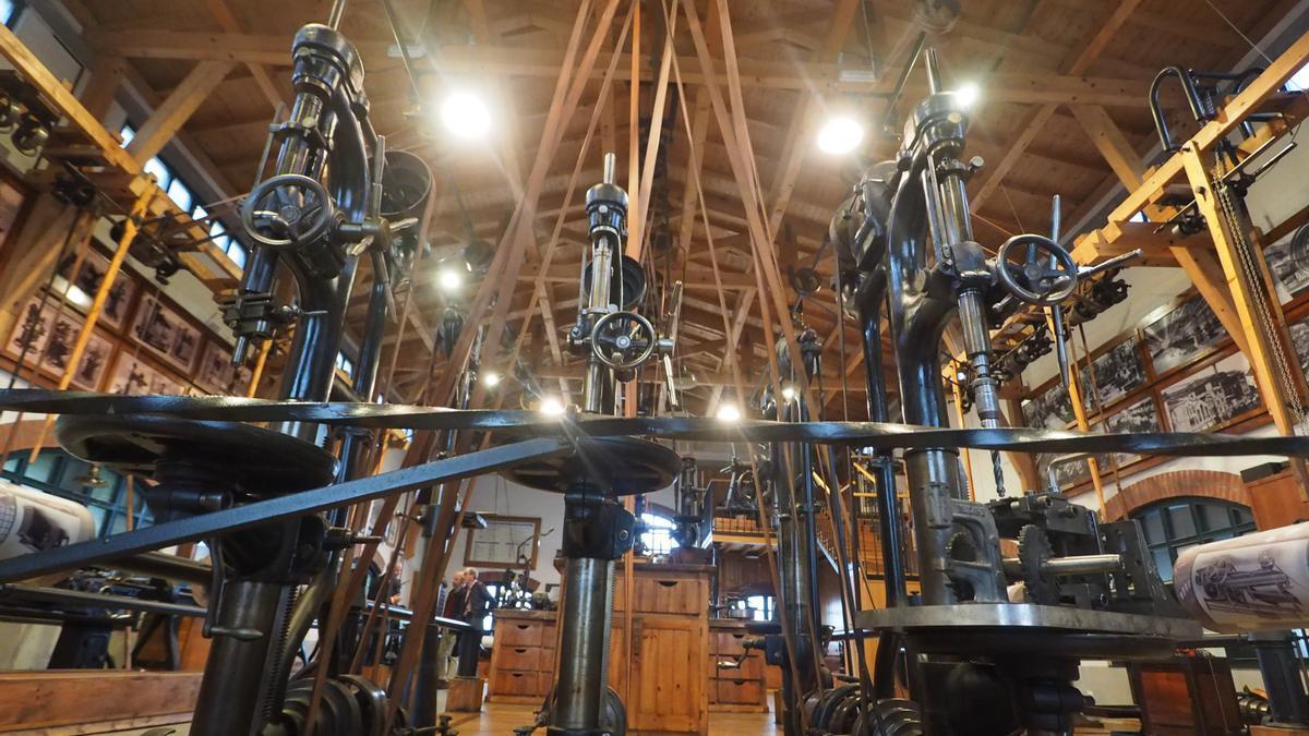 El museo recrea una taller con máquinas que datan del siglo XIX y comienzos del siglo XX, y se encuentran en perfecto estado de uso.