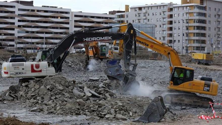 Viviendas en construcción en Navarra