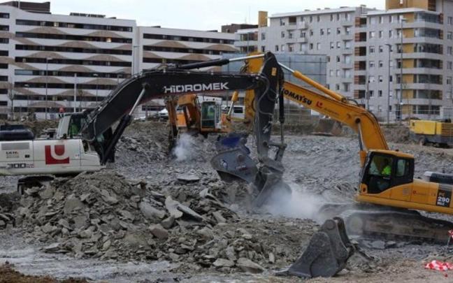 Viviendas en construcción en Navarra