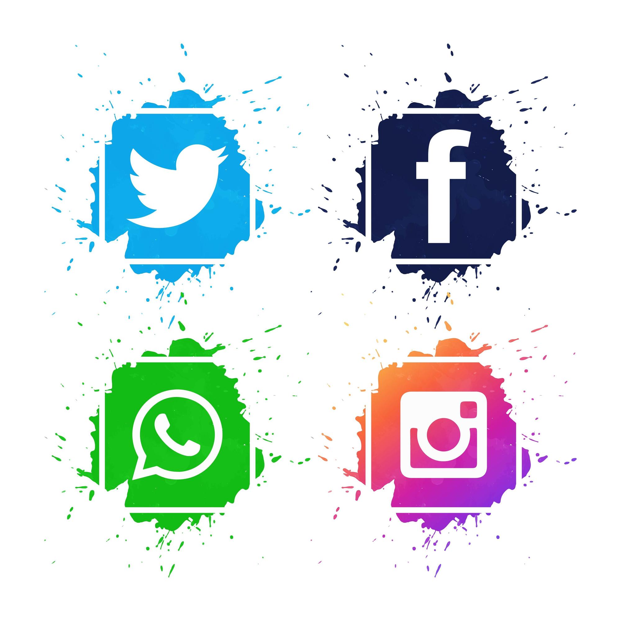 Logos de distintas redes sociales.