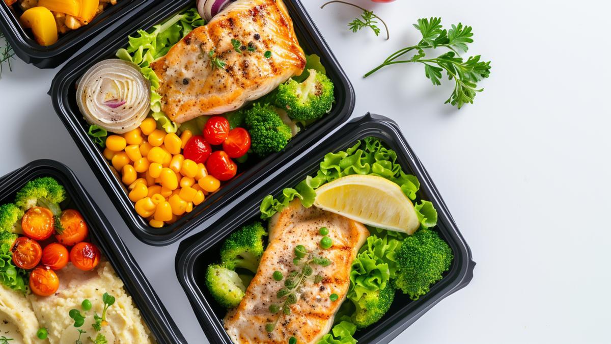 Los platos preparados también pueden llevar vegetales frescos.