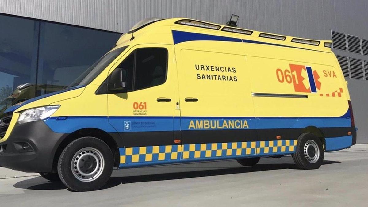 Ambulancia del 061-Urxencias Sanitarias de Galicia.