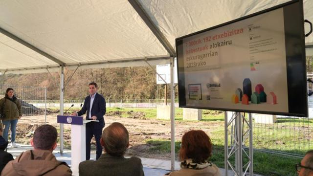 Las obras para construir 192 VPO en alquiler en el ámbito de la antigua papelera Amarotz en Tolosa ya están en marcha.