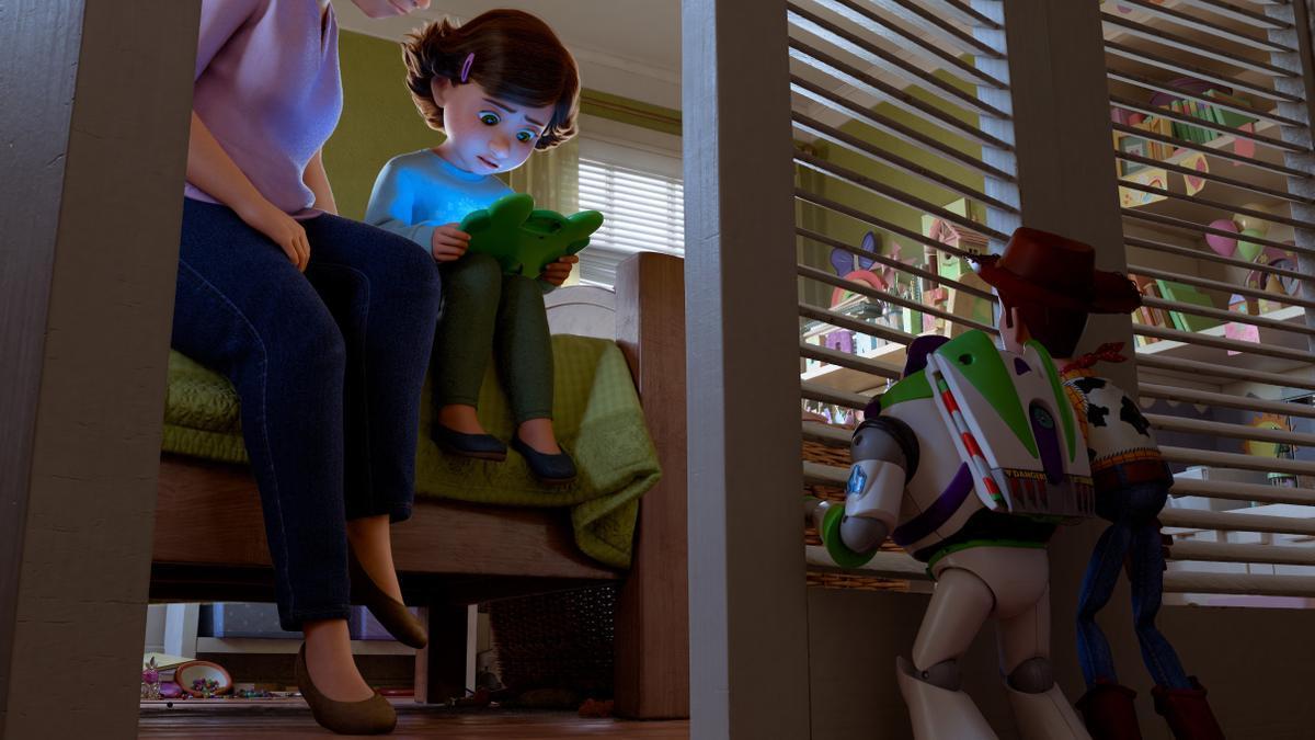 Escena del nuevo tráiler de 'Toy Story 5'.
