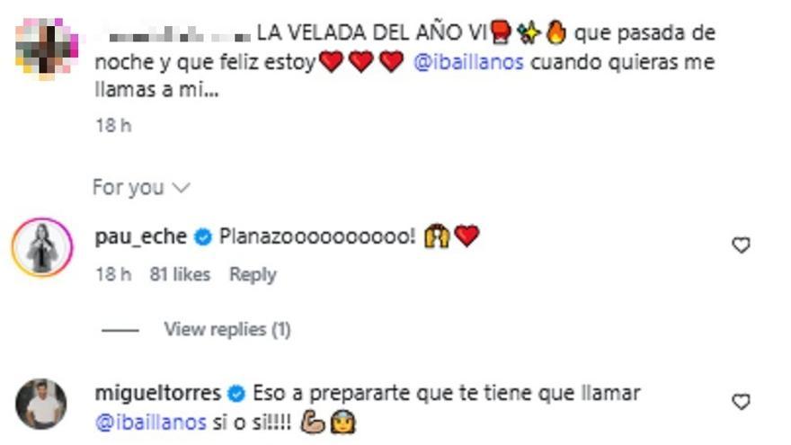 "Qué pasada de noche y qué feliz estoy. Ibai Llanos, cuando quieras me llamas a mí", escribió la primogénita de Paula Echevarría