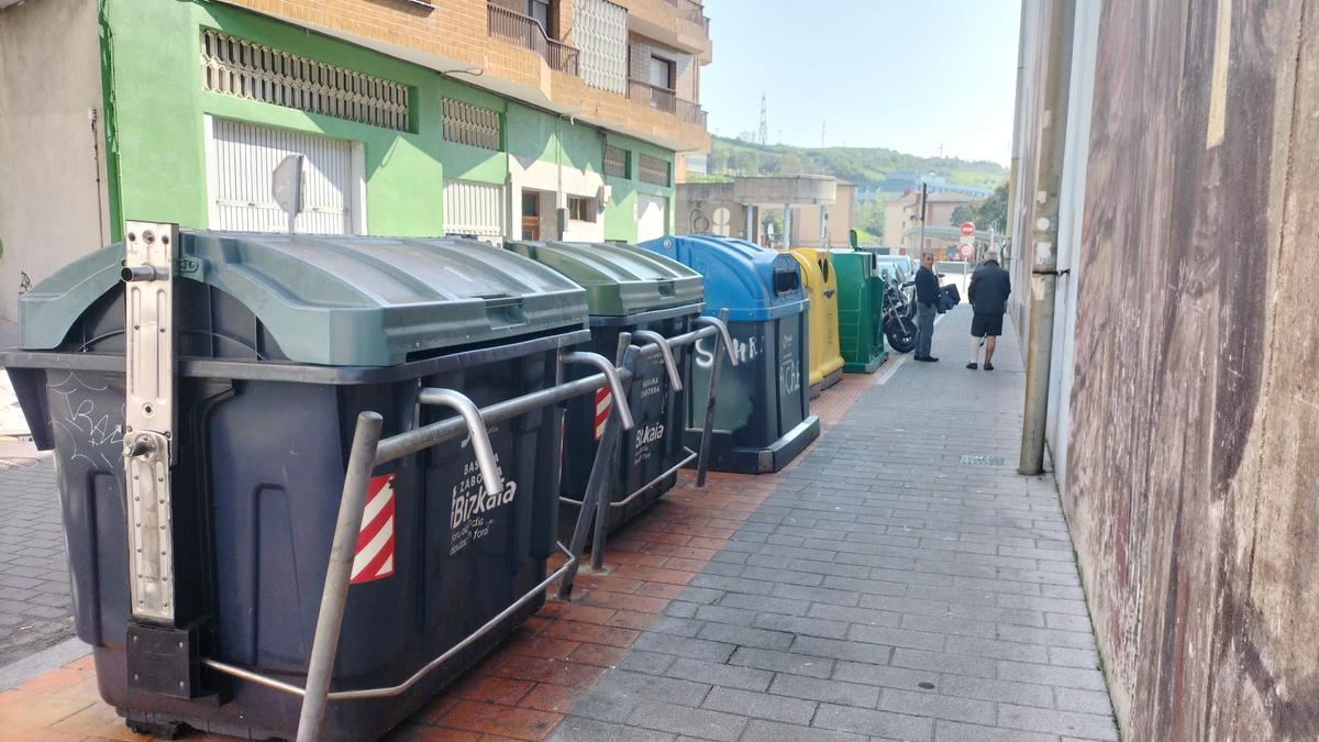 Los datos de recogida en las islas de reciclaje de Ortuella han bajado