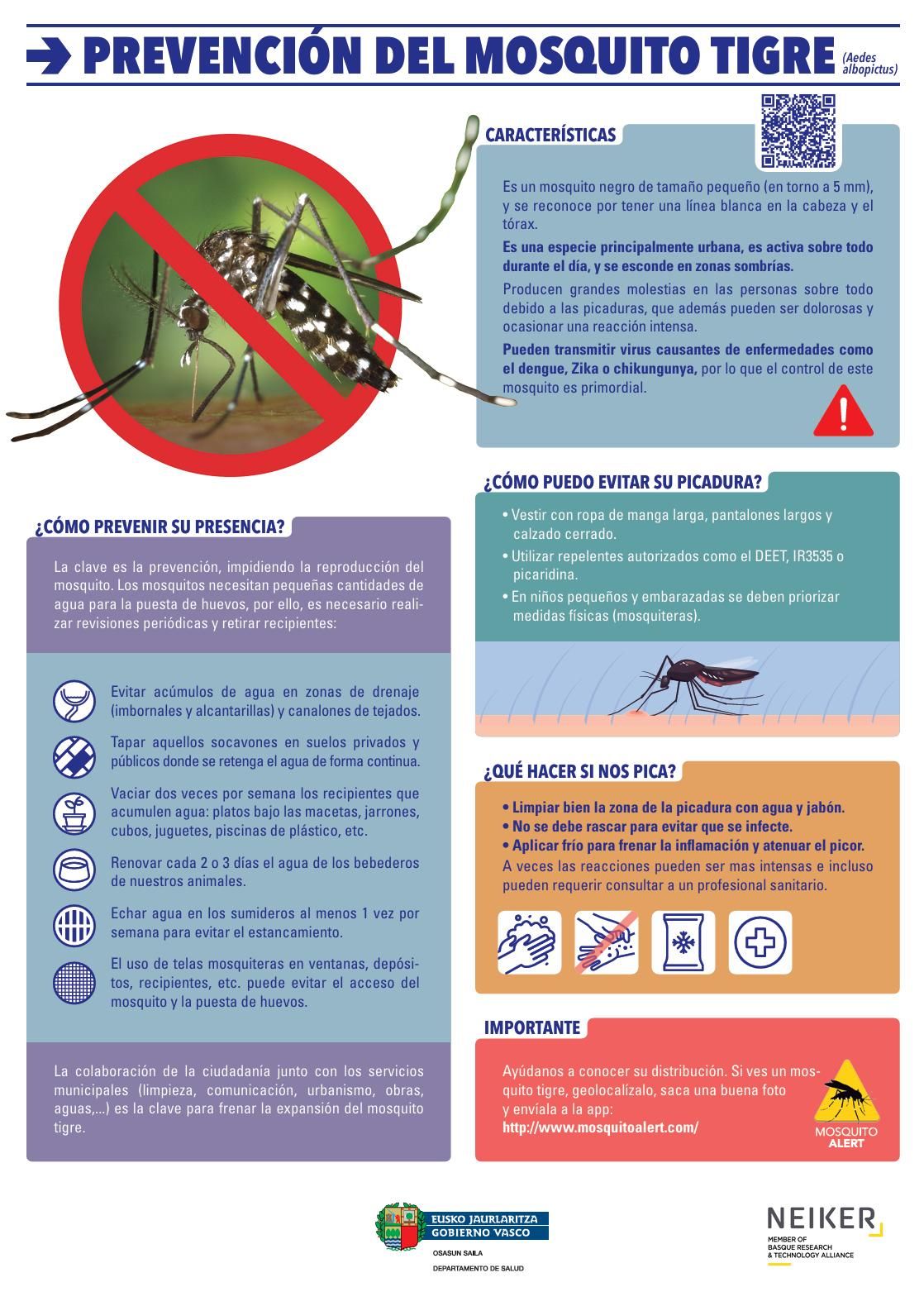 Pautas de prevención frente al mosquito tigre