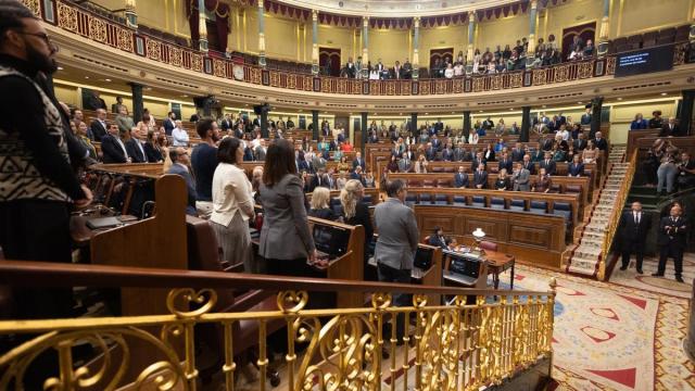 El hemiciclo del Congreso de los Diputados durante una sesión plenaria