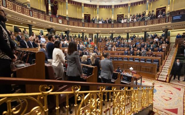 El hemiciclo del Congreso de los Diputados durante una sesión plenaria