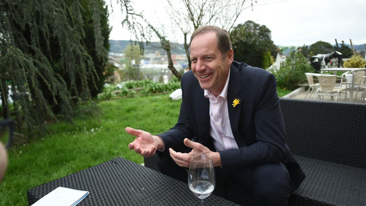 Prudhomme, durante la entrevista.