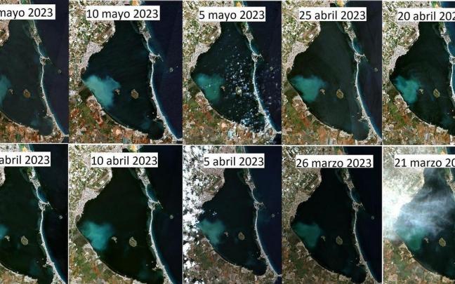 El IEO-CSIC evalúa una masa de agua blanquecina observada en el Mar Menor.
