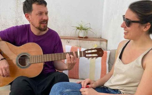 Pablo Iglesias e Irene Montero en la imagen que la ministra ha subido a Instagram.