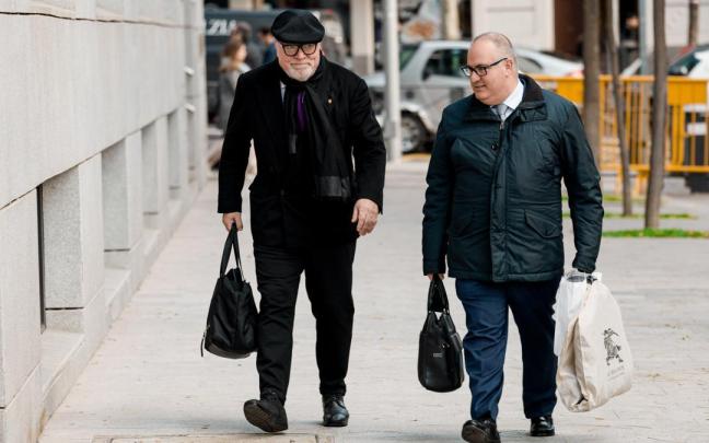 El excomisario José Manuel Villarejo a su llegada a la Audiencia Nacional