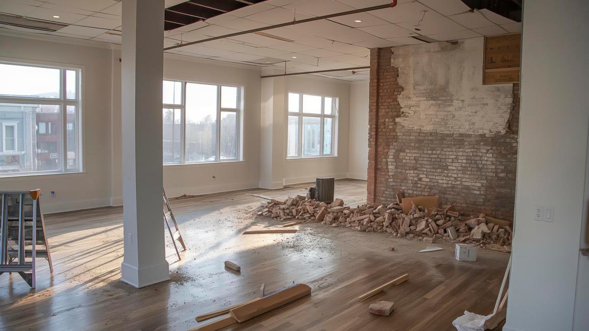 Una vivienda en pleno proceso de reforma.