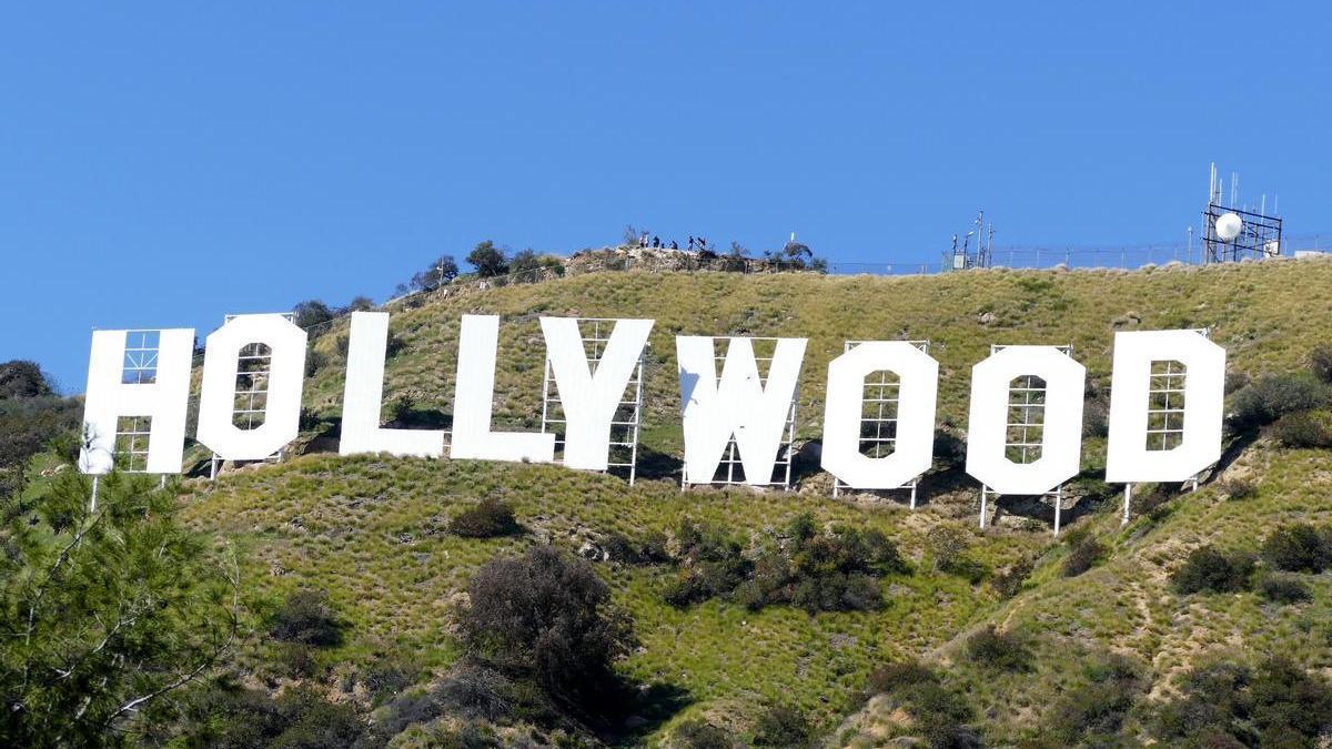 El Hollywood Sign en el Monte Lee de Los Ángeles.