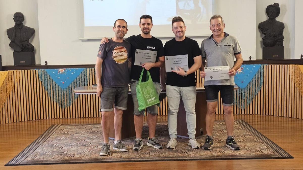 Premiados en el rally fotográfico de Ordizia.