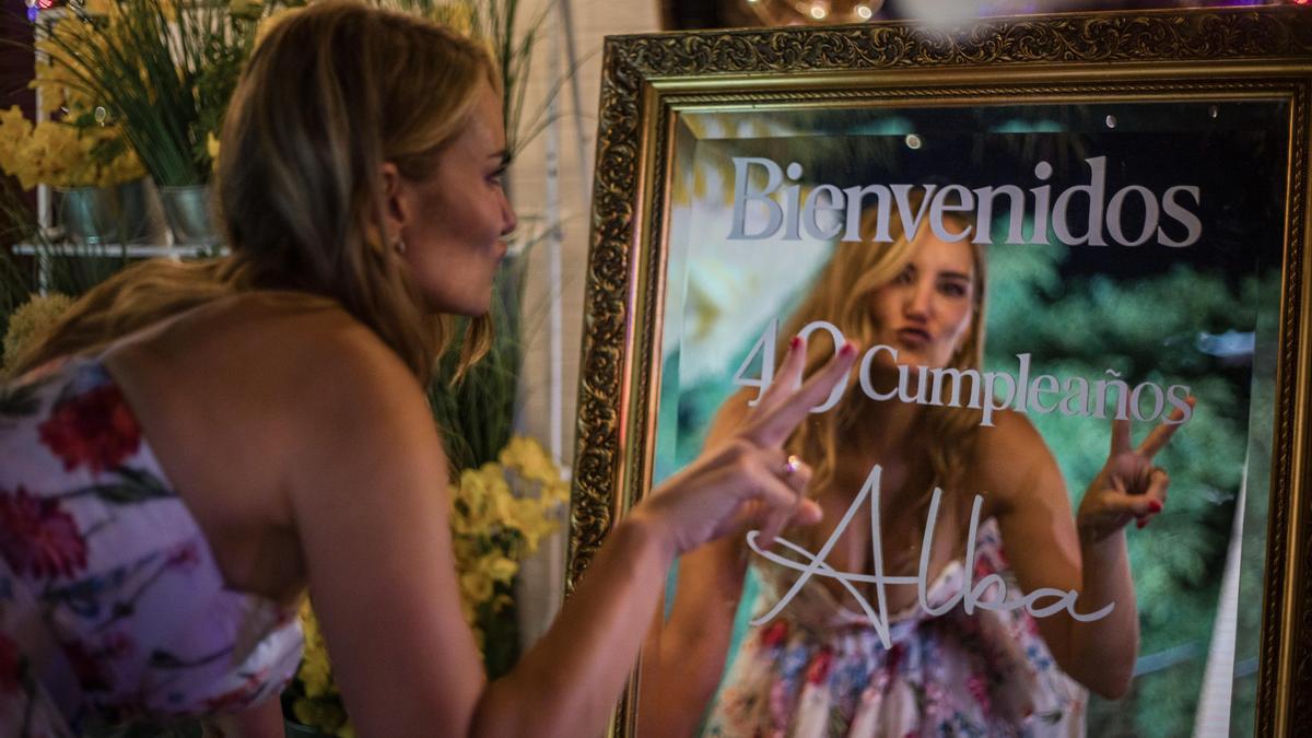 Alba Carrillo el día de su cumpleaños este verano.