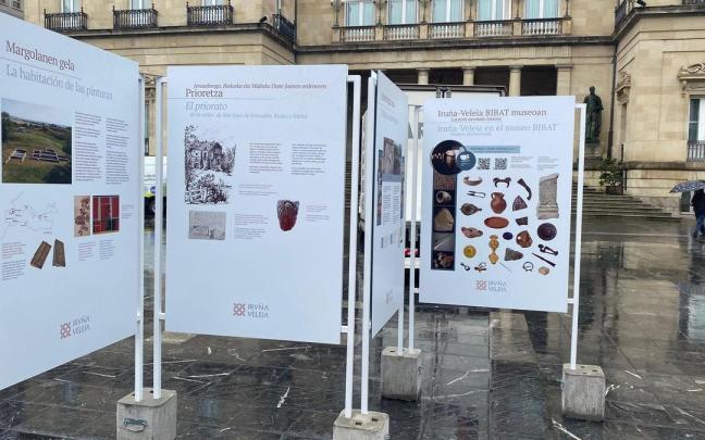 'Iruña Veleia, 3.000 urteko historia' erakusketa ikusgai dago Gasteizko Probintzia plazan.