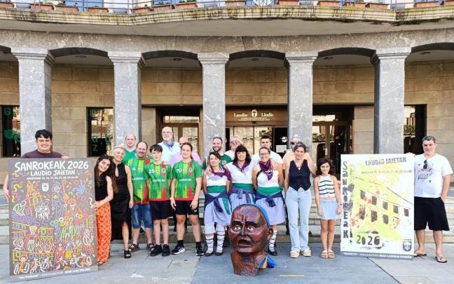 Presentación de las fiestas de San Roke de Laudio 2026 en la Herriko Plaza