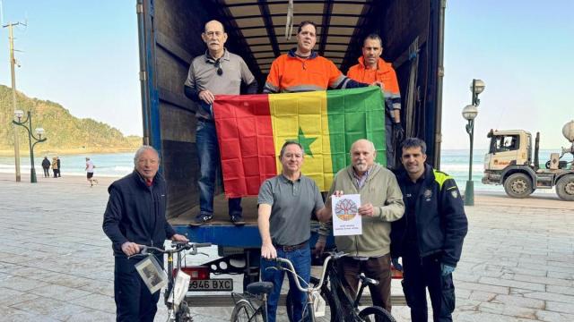 Algunas de las bicicletas que irán desde Zarautz a Senegal.