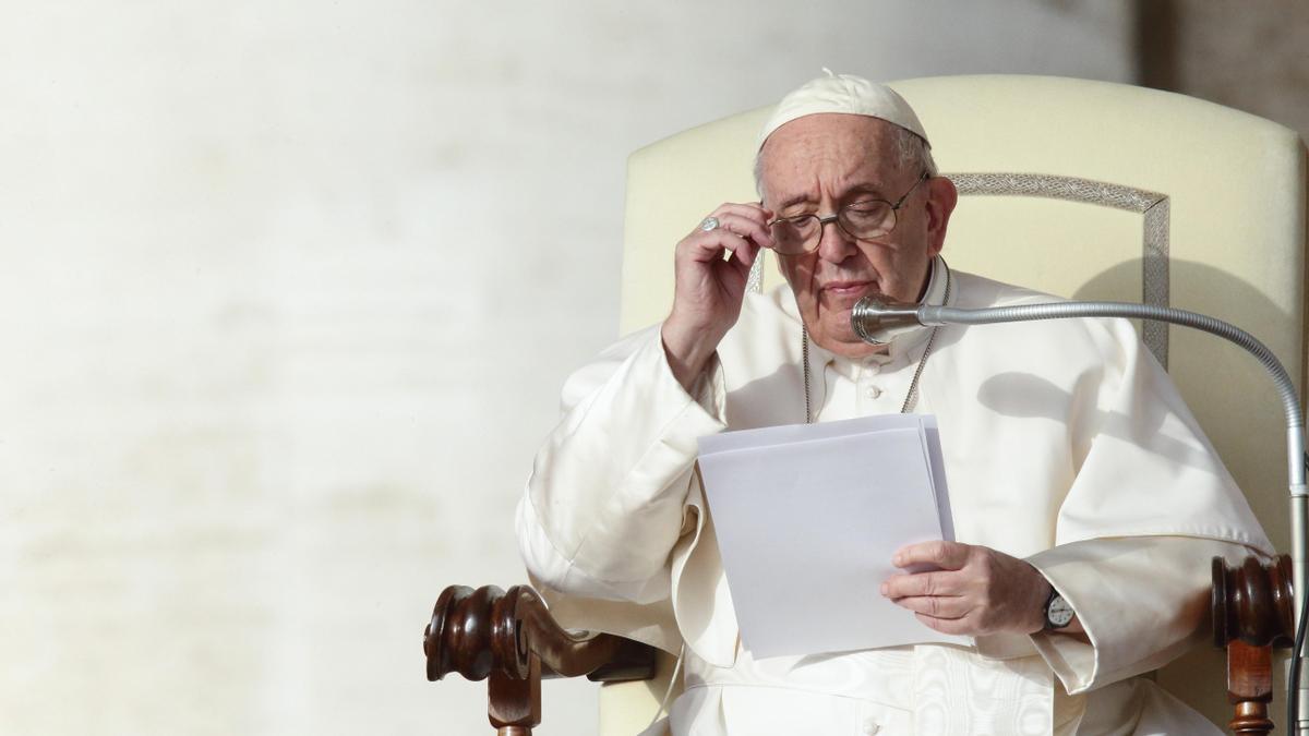 El papa Francisco durante una audiencia en el Vaticano.