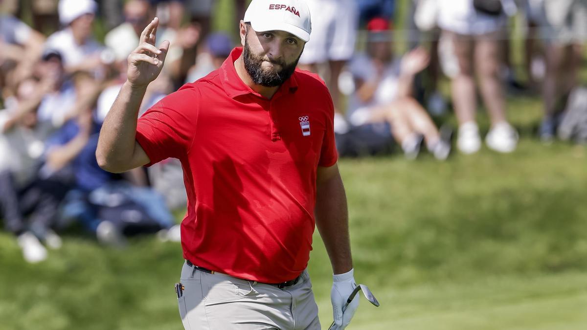 El golfista Jon Rahm, en su estreno en los Juegos de París 2024